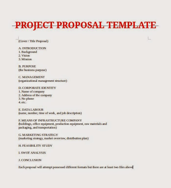 Sample proposal cover letter format